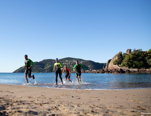 jogging sur la plage