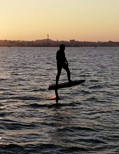 e-foil sunset